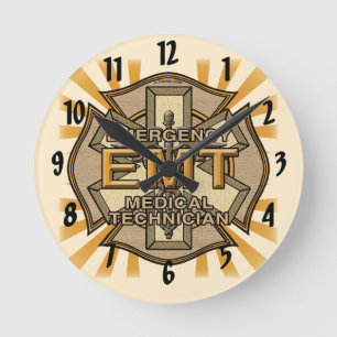 EMT Maltese Cross  Clock