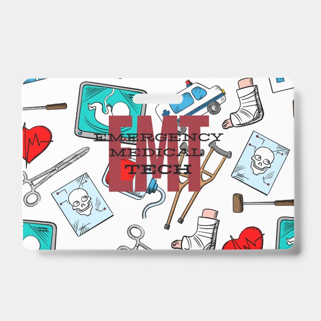 EMT Name Badge ID Badge (Front)