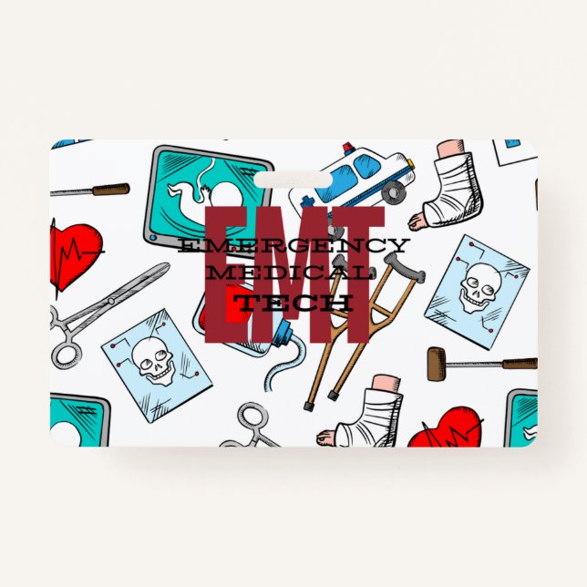 EMT Name Badge ID Badge (Front)