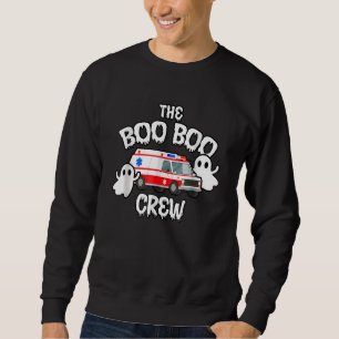 EMT Paramedic EMS Boo Boo Crew Ambulance Ghost Hal Sweatshirt