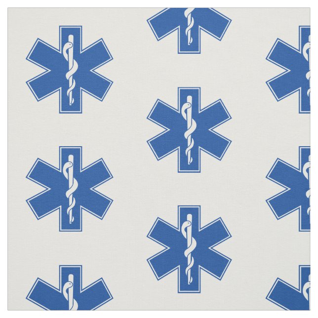 EMT Paramedic Symbol Custom Fabric (Swatch)