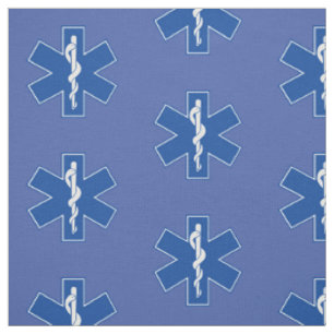 EMT Paramedic Symbol Custom Fabric