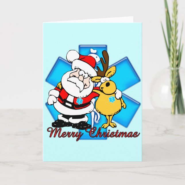 EMT Santa Christmas Card (Front)