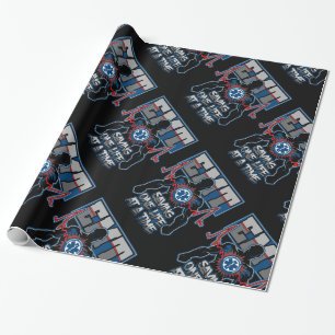 EMT Saving One Live at a Time Wrapping Paper