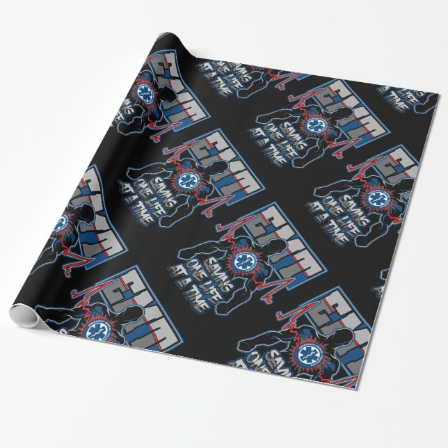 EMT Saving One Live at a Time Wrapping Paper (Unrolled)