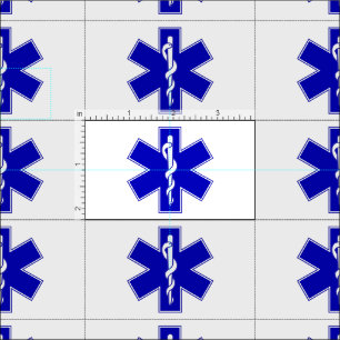 EMT Star of Life Fabric