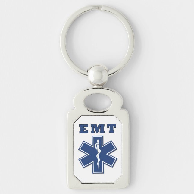 EMT Star of Life Key Ring (Front)