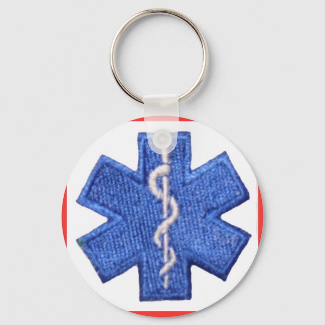 EMT Star of Life Keychain (Front)