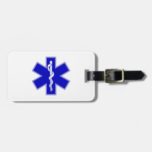 EMT Star of Life Luggage Tag