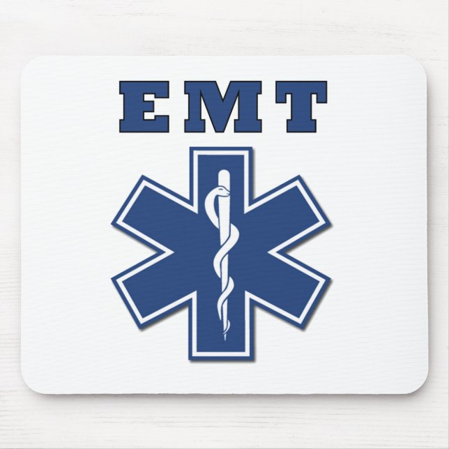 EMT Star of Life Mouse Pad (Front)