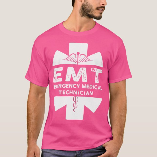 Emt Team Emergency Medical Technician Doctor Ems P T-Shirt (Front)