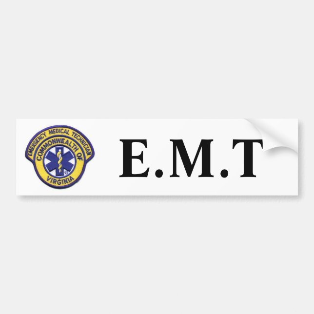 emtpatch, E.M.T Bumper Sticker (Front)