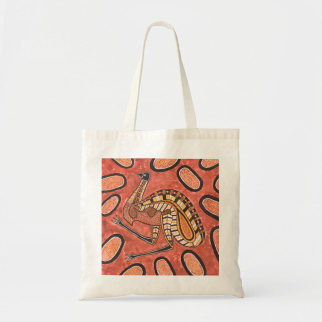 Emu Aboriginal Art Painting Tote Bag (Front)