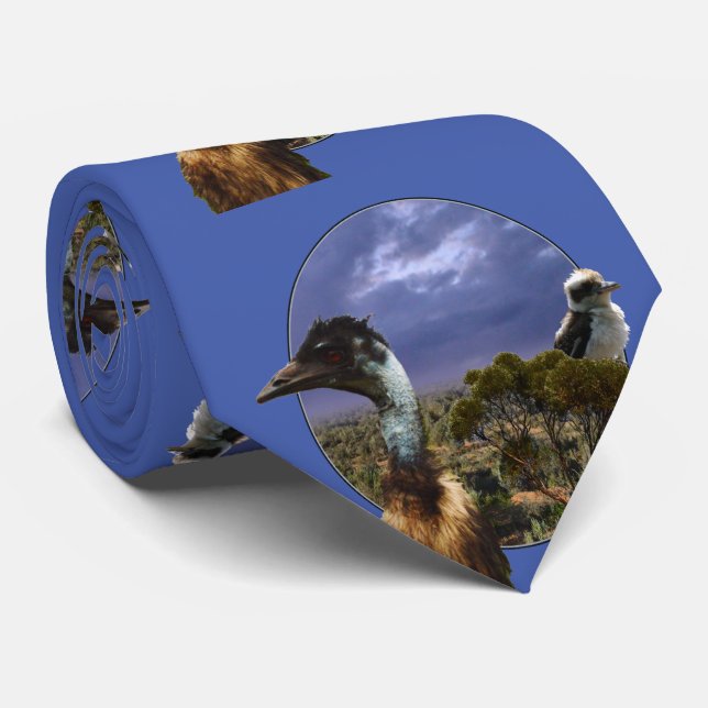 Emu And Kookaburra, Tie (Rolled)
