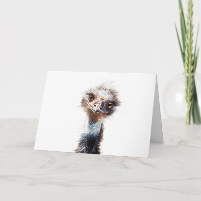 Emu Art Greeting Card Farmhouse Chicken (Front)