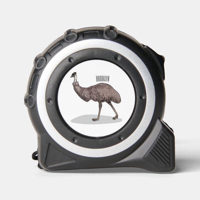 Emu bird cartoon illustration  1 (Front)
