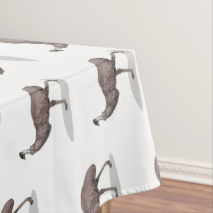 Emu bird cartoon illustration  tablecloth