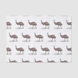 Emu bird cartoon illustration tissue paper
