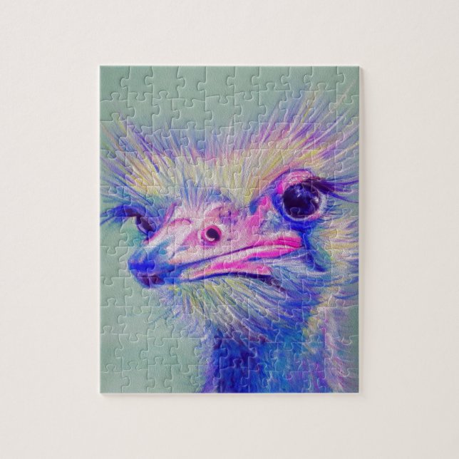 Emu bird jigsaw puzzle (Vertical)