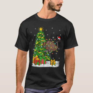 Emu Bird Lover Family Matching Santa Emu Christmas T-Shirt