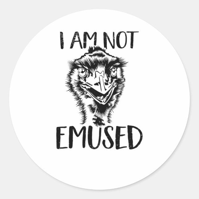 Emu Bird Tread Bird Australia Love Emu Classic Round Sticker (Front)