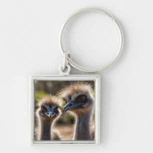 Emu Birds Key Ring