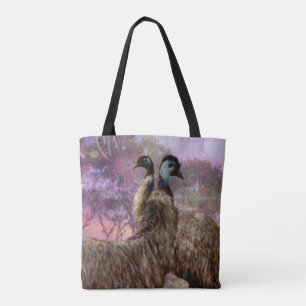 Emu Courtship, Tote Bag