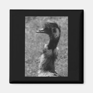 Emu Nature Lovers Black And White Vertical Sticker Magnet