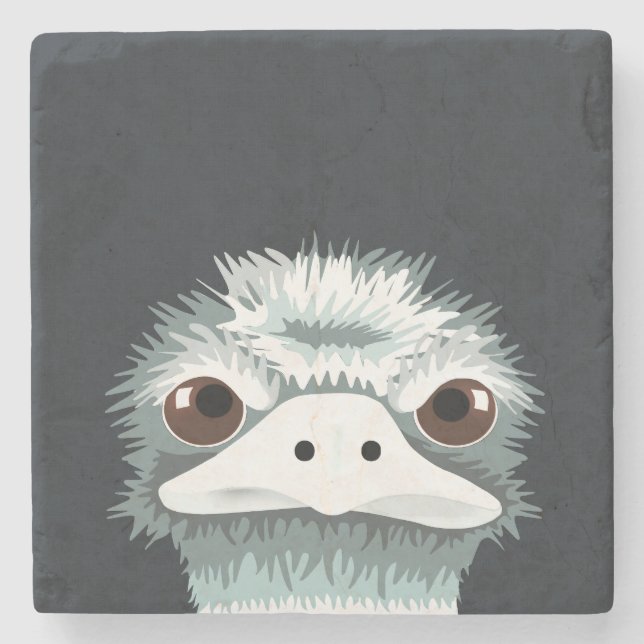 Emu Stone Coaster (Front)