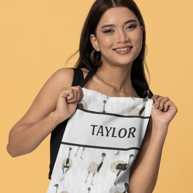 Emus Bird Lovers Personalised Apron (Creator Uploaded)