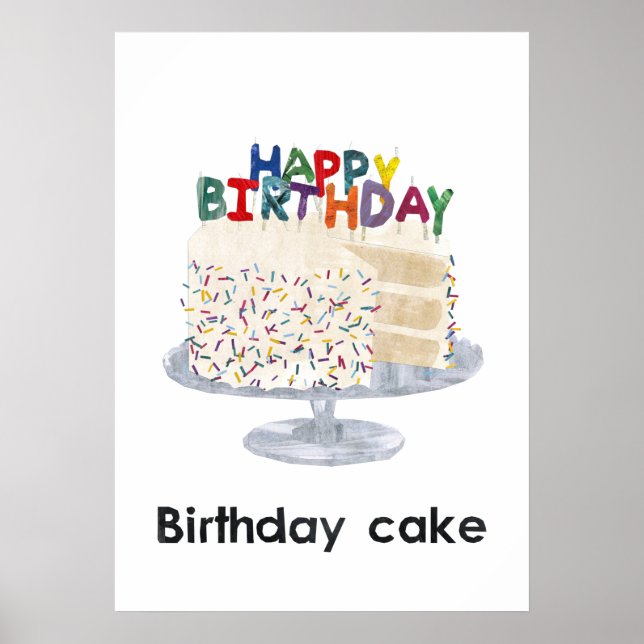 En - Birthday Cake Poster (Front)