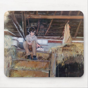 En el pajar/No palleiro/In the barn Mouse Pad