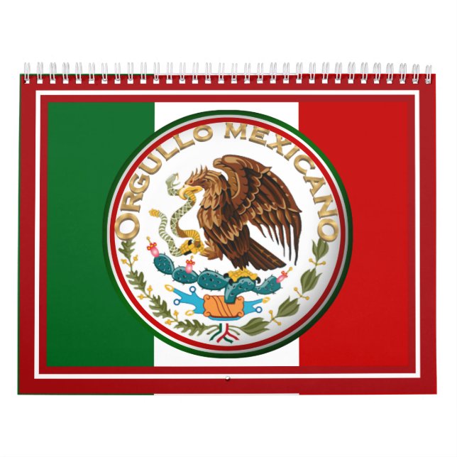 En Espanol - ORGULLO MEXICANO Photo Frame Calendar (Cover)