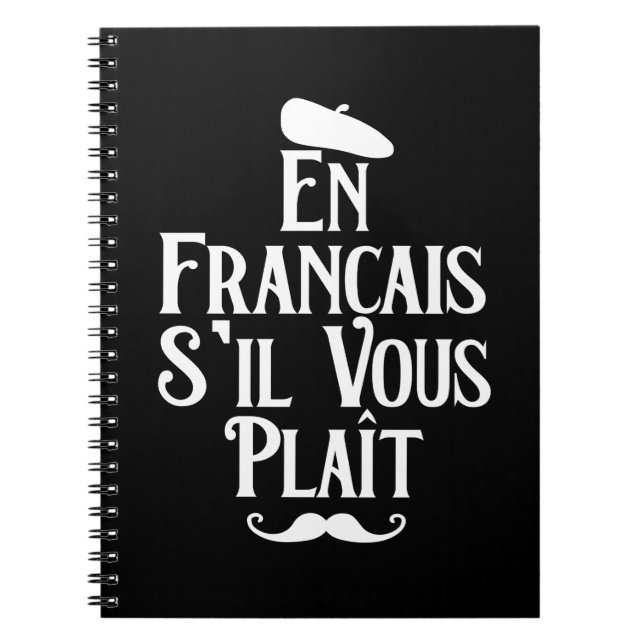 En Francais S'il Vous Plait - French Language Notebook (Front)