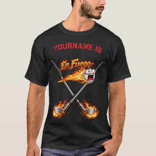 En Fuego Golf Ball – Funny Flaming Golf Ball with  T-Shirt