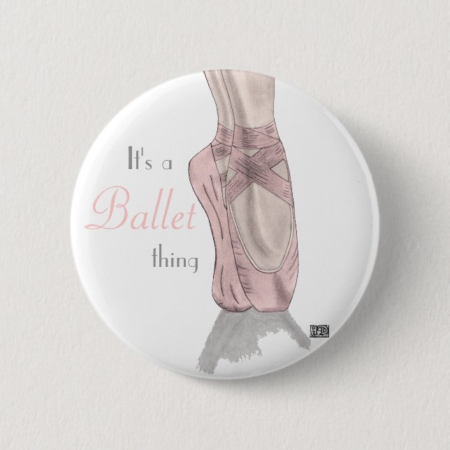 En pointe  Button (Front)