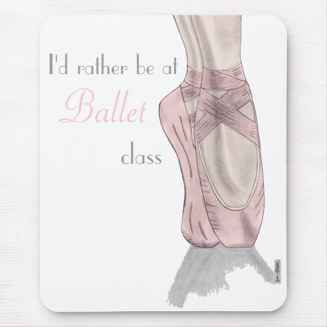 En pointe Mouse Mat (Front)