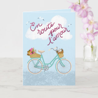 En Route Pour L'Amour - On the Way to Love French Card