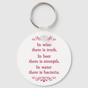En Vino Veritas -cf-L Key Ring