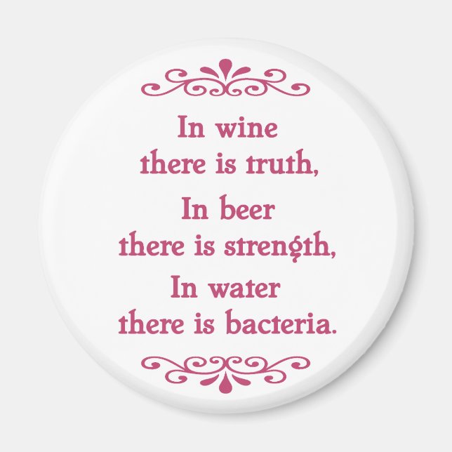 En Vino Veritas -cf-L Magnet (Front)