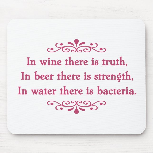 En Vino Veritas -cf Mouse Pad (Front)