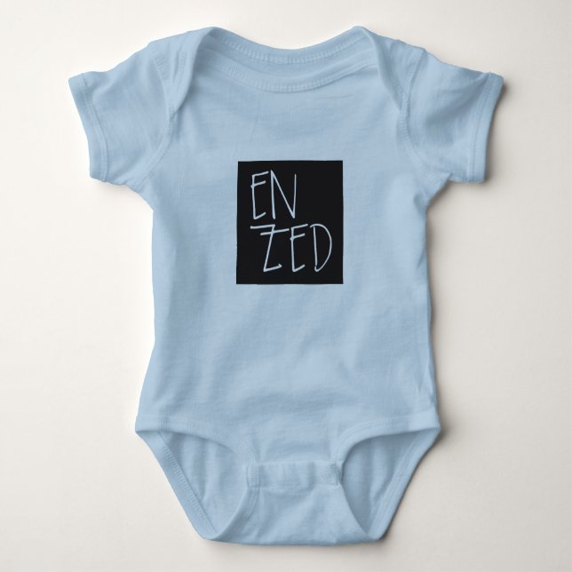 "En Zed" New Zealand Baby Bodysuit (Front)