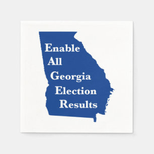 Enable All Georgia Election Results Napkin