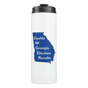 Enable All Georgia Election Results Thermal Tumbler