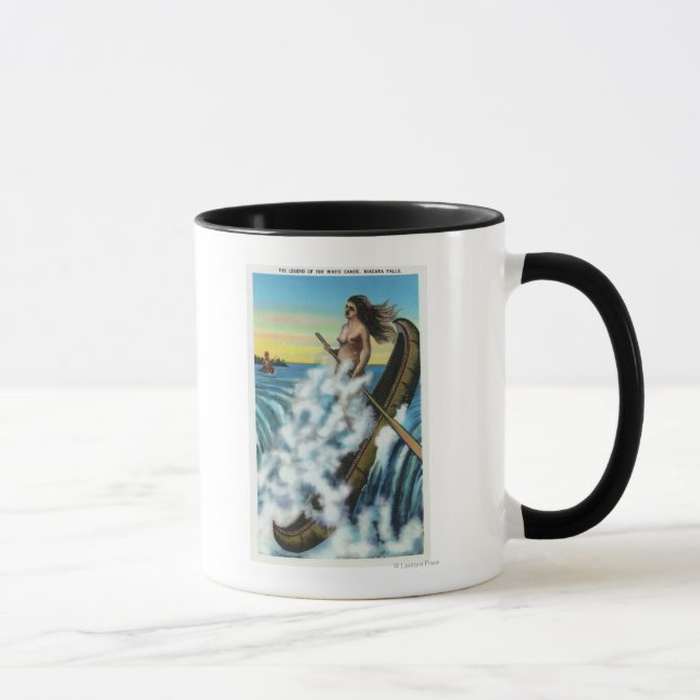 Enactment of the Legend of the White Canoe Mug (Right)