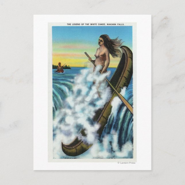 Enactment of the Legend of the White Canoe Postcard (Front)