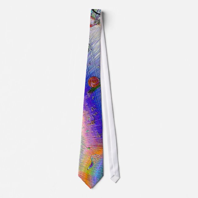 Enamel Sunburst Fun Frame Tie (Front)