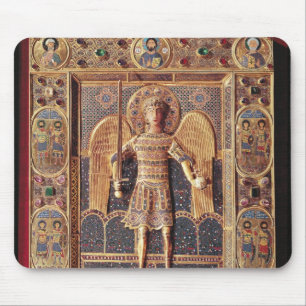 Enamelled plaque depicting the Archangel Michael Mouse Pad