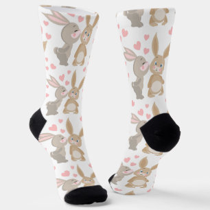 Enamoured Bunnies Socks