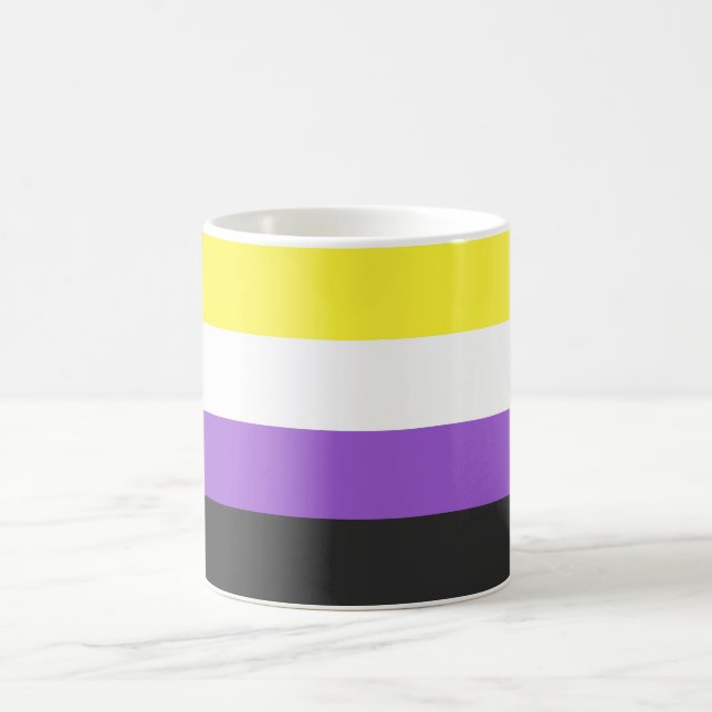 Enby (Non-binary Pride) Flag Coffee Mug (Center)